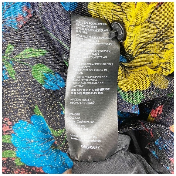 Urban‎ Outfitters Heather Fitted Lurex Shirt Dress Size Medium - Picture 12 of 13